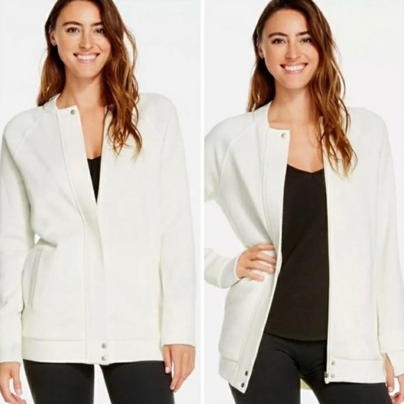 Fabletics Jackets & Blazers - Fabletics XS Cream Williams Sweater Jacket